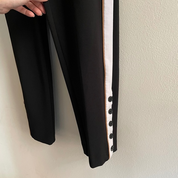 Calvin Klein Side-Striped Button Pants Size 6 - Picture 4 of 8